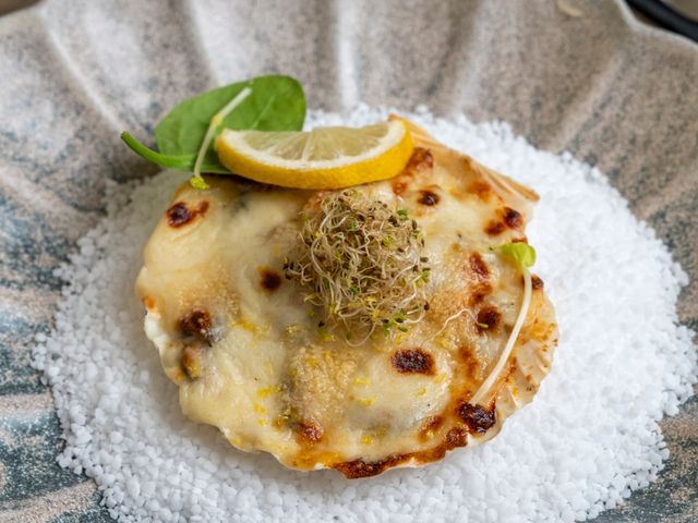 Brasserie La Mule du Pape Coquille Saint-Jacques gratinée