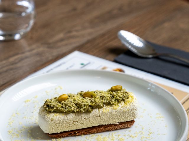 Brasserie La Mule du Pape Entremet chocolat pistache